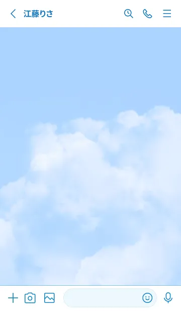 [LINE着せ替え] Cute Sky Heart Cloudの画像3