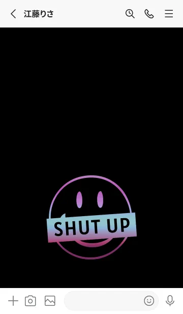 [LINE着せ替え] スマイル グラデーション 162の画像3