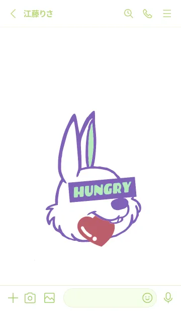 [LINE着せ替え] ハングリーラビット 244の画像3