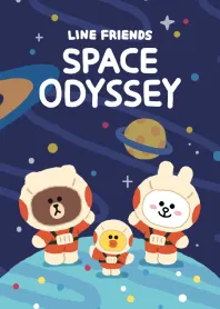 [LINE着せ替え] LINE FRIENDS 宇宙の旅の画像1