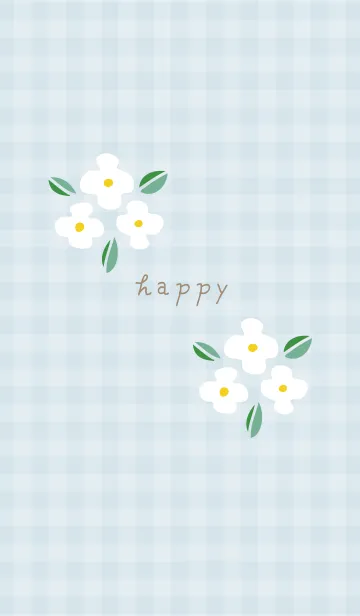 [LINE着せ替え] かわいい白い花18の画像1