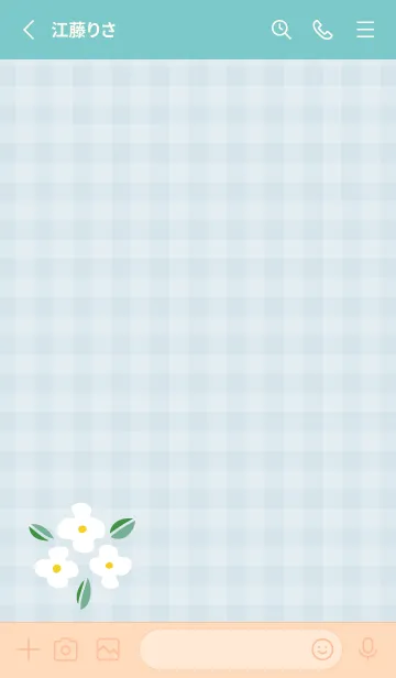 [LINE着せ替え] かわいい白い花18の画像3