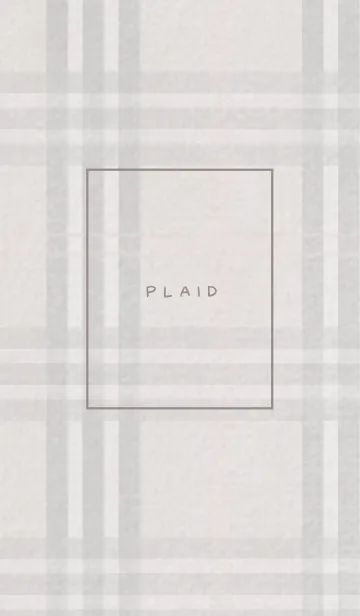 [LINE着せ替え] チェック柄 St 01 - グレージュの画像1