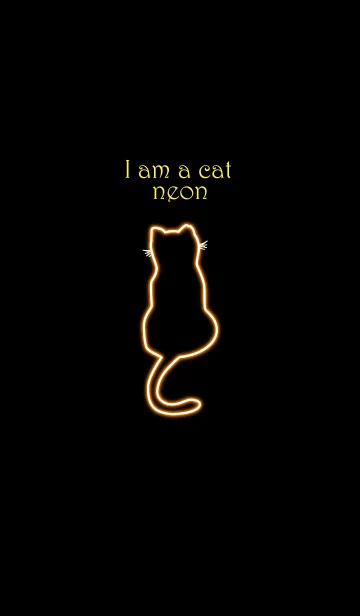 [LINE着せ替え] I am a cat neon 4の画像1