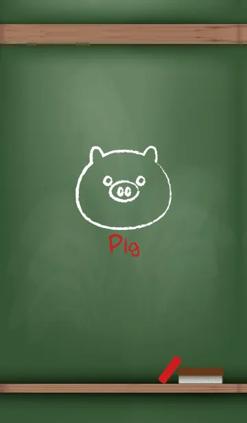 [LINE着せ替え] blackboard Pig 113の画像1