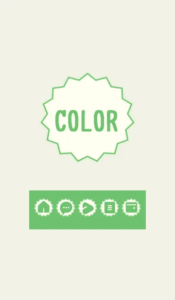 [LINE着せ替え] green color M11の画像1