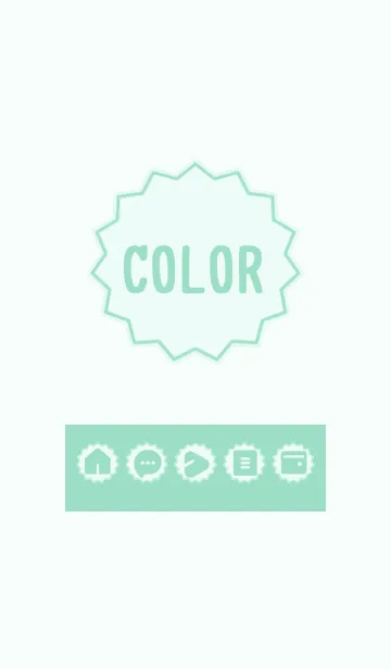 [LINE着せ替え] green color M15の画像1