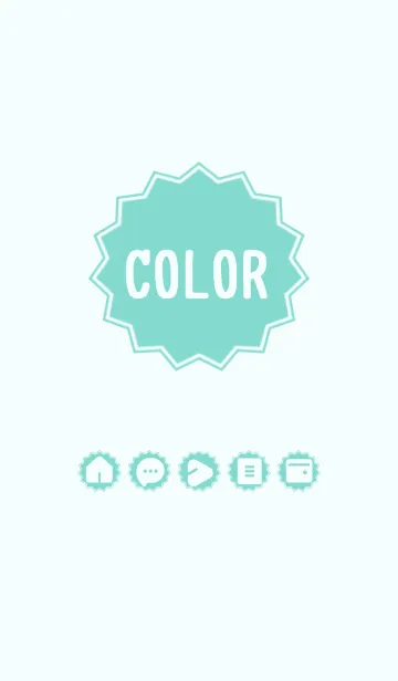 [LINE着せ替え] green color M18の画像1