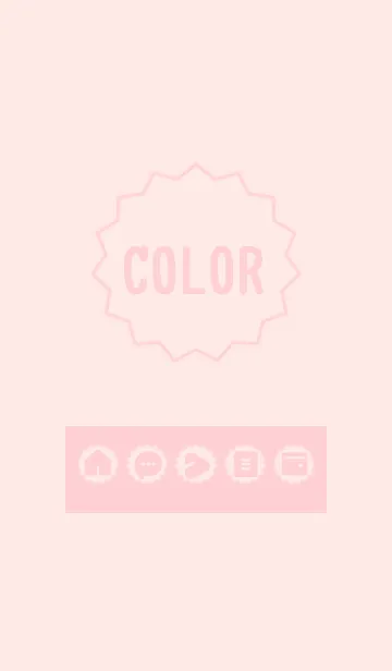 [LINE着せ替え] pink color M07の画像1