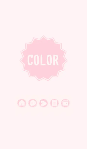 [LINE着せ替え] pink color M08の画像1