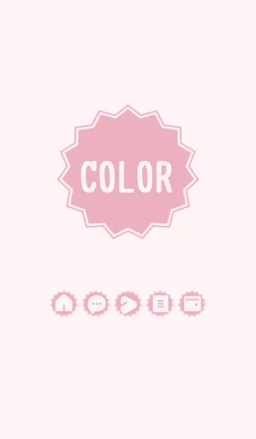 [LINE着せ替え] pink color M10の画像1