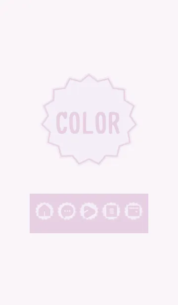 [LINE着せ替え] purple color M08の画像1