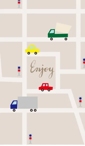 [LINE着せ替え] いろんな車が走る5の画像1