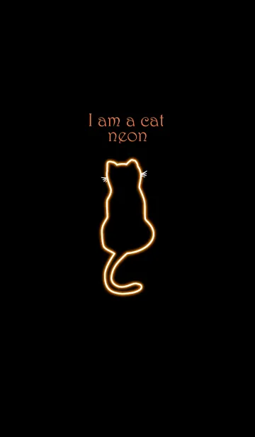 [LINE着せ替え] I am a cat neon 5の画像1