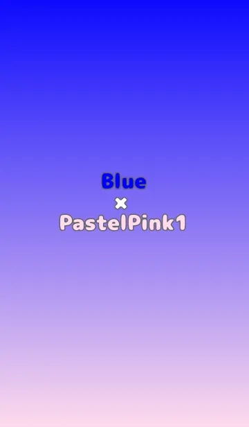 [LINE着せ替え] ブルー★パステルピンク1.TKCの画像1