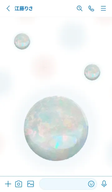 [LINE着せ替え] Lucky Birthstone Opal！ (WHV4)の画像3