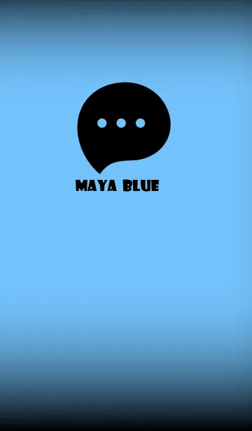 [LINE着せ替え] Maya Blue And Black V.2 (JP)の画像1