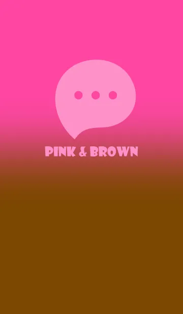 [LINE着せ替え] Brown & Pink Theme V3 (JP)の画像1