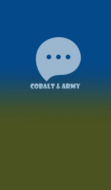 [LINE着せ替え] Cobalt Blue & Army Green Theme V3 (JP)の画像1