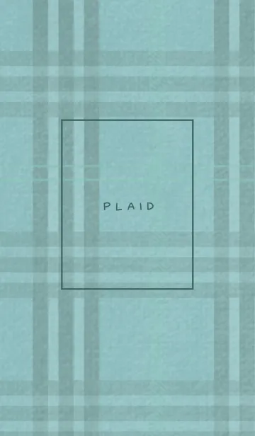 [LINE着せ替え] チェック柄 St 01 - ivory & mint (a)の画像1