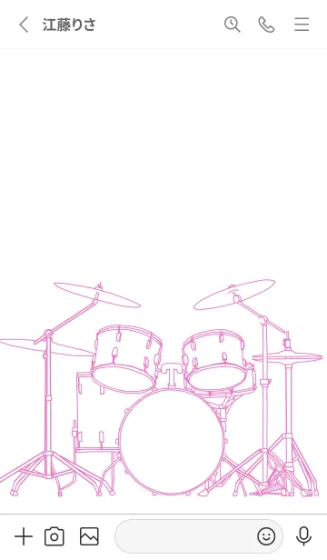 [LINE着せ替え] シンプルなドラム6の画像3