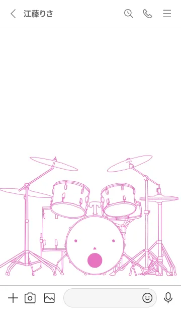 [LINE着せ替え] シンプルなドラム5の画像3