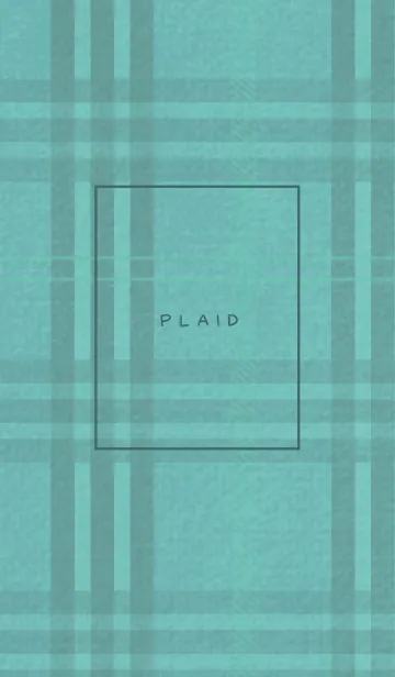 [LINE着せ替え] チェック柄 St 01 - ivory & mint (i)の画像1