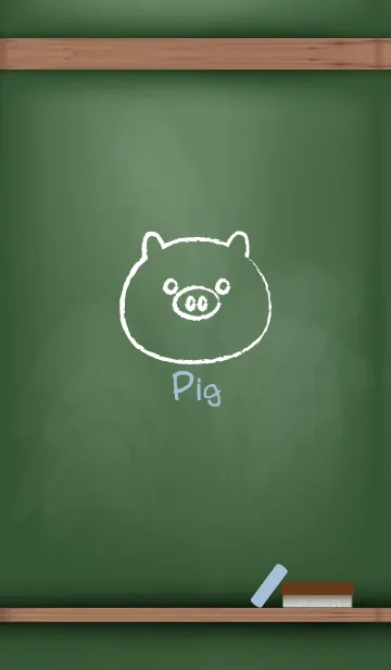 [LINE着せ替え] blackboard Pig 115の画像1