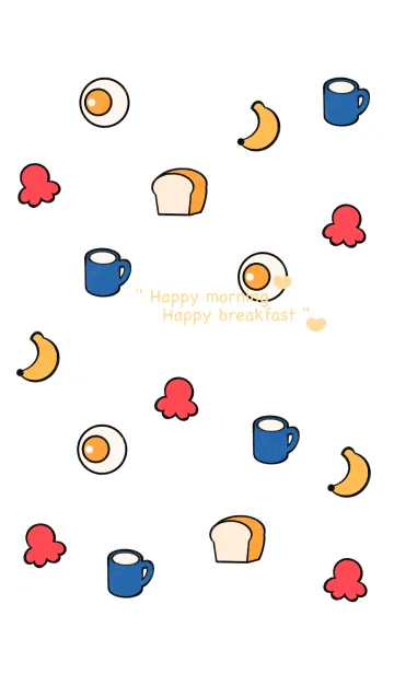 [LINE着せ替え] Happy morning Happy breakfast 2の画像1