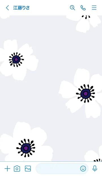 [LINE着せ替え] アネモネ シンプル29の画像3