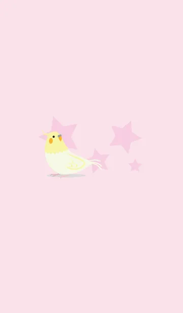 [LINE着せ替え] オカメインコ ピンク＆ピンクの画像1