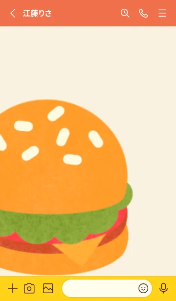 [LINE着せ替え] Cute Cute fast food set 4の画像3