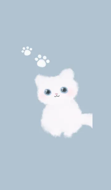 [LINE着せ替え] ふんわりふわふわ子ネコねこ♪1の画像1