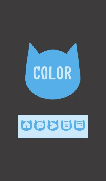 [LINE着せ替え] blue color N05の画像1