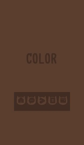 [LINE着せ替え] brown color N01の画像1