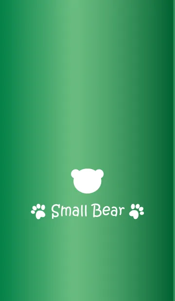 [LINE着せ替え] Small Bear *GLOSSYGREEN*の画像1