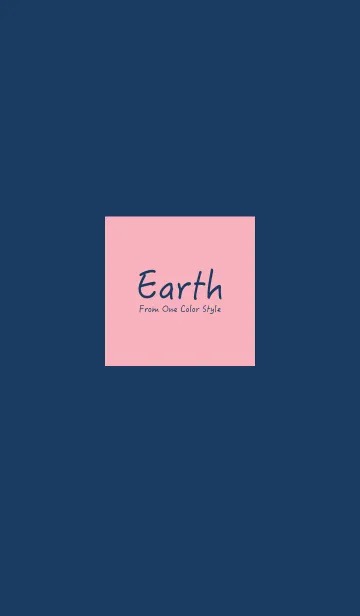 [LINE着せ替え] Earth ／ ネイビーピンクの画像1