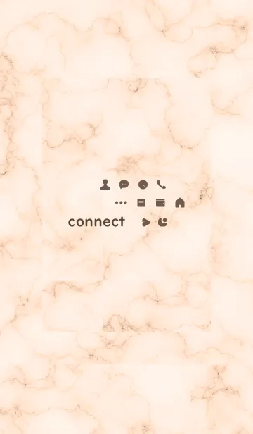 [LINE着せ替え] connectマーブル♦オレンジ11_1の画像1