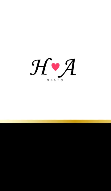 [LINE着せ替え] LOVE-INITIAL H&A イニシャル 5の画像1