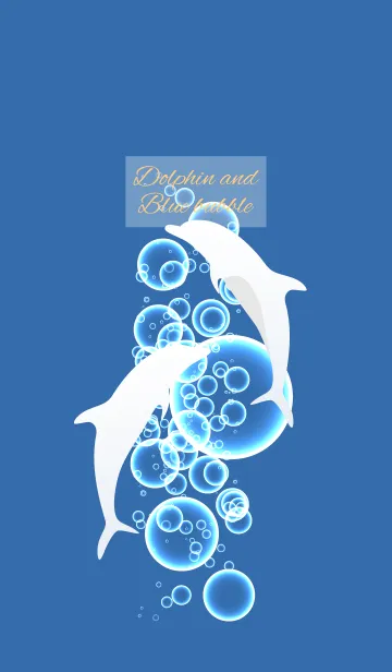 [LINE着せ替え] dolphin and Blue bubble 79の画像1