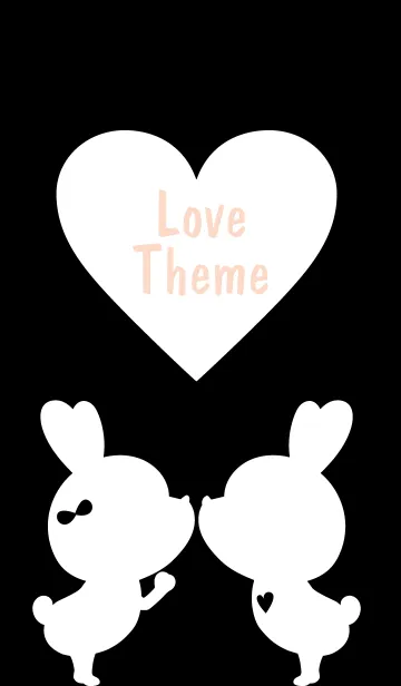 [LINE着せ替え] LOVE THEME Black and White 2の画像1