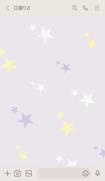 [LINE着せ替え] 3色の星25の画像3