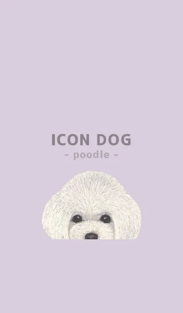 [LINE着せ替え] ICON DOG - トイプードル - PASTEL PL/06の画像1