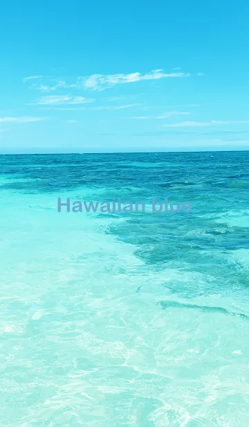 [LINE着せ替え] Hawaiian blue 2の画像1