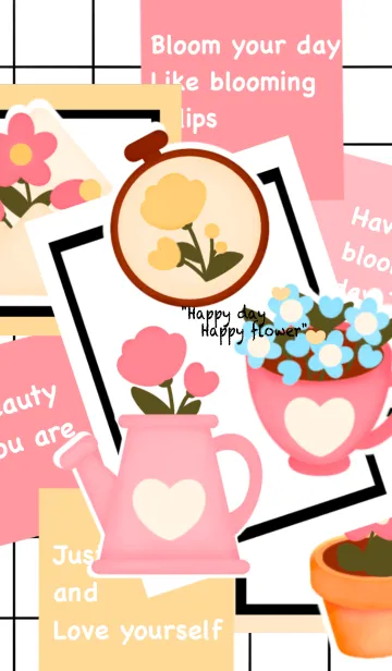 [LINE着せ替え] Beautiful flowers theme 4の画像1