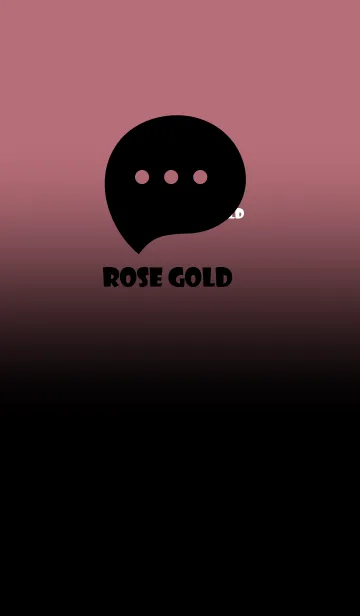 [LINE着せ替え] Black & Rose Gold  Theme V2 (JP)の画像1