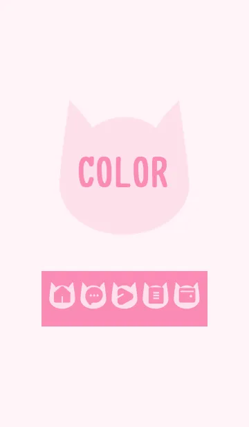 [LINE着せ替え] pink color N01の画像1