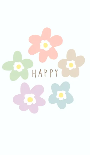 [LINE着せ替え] 北欧風 お花6の画像1