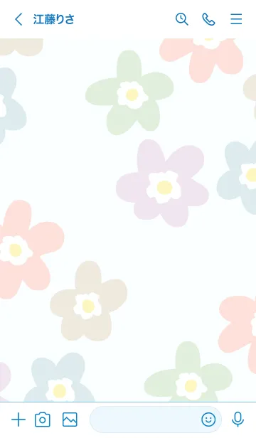 [LINE着せ替え] 北欧風 お花6の画像3