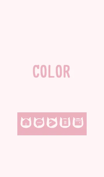 [LINE着せ替え] pink color N05の画像1